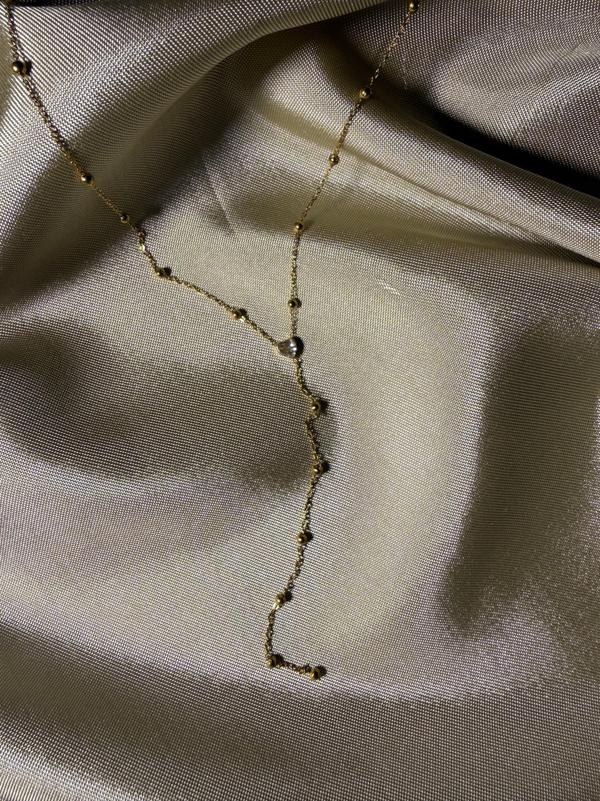 Celeste Heart Y-Lariat Necklace