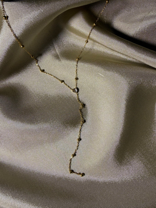 Celeste Heart Y-Lariat Necklace