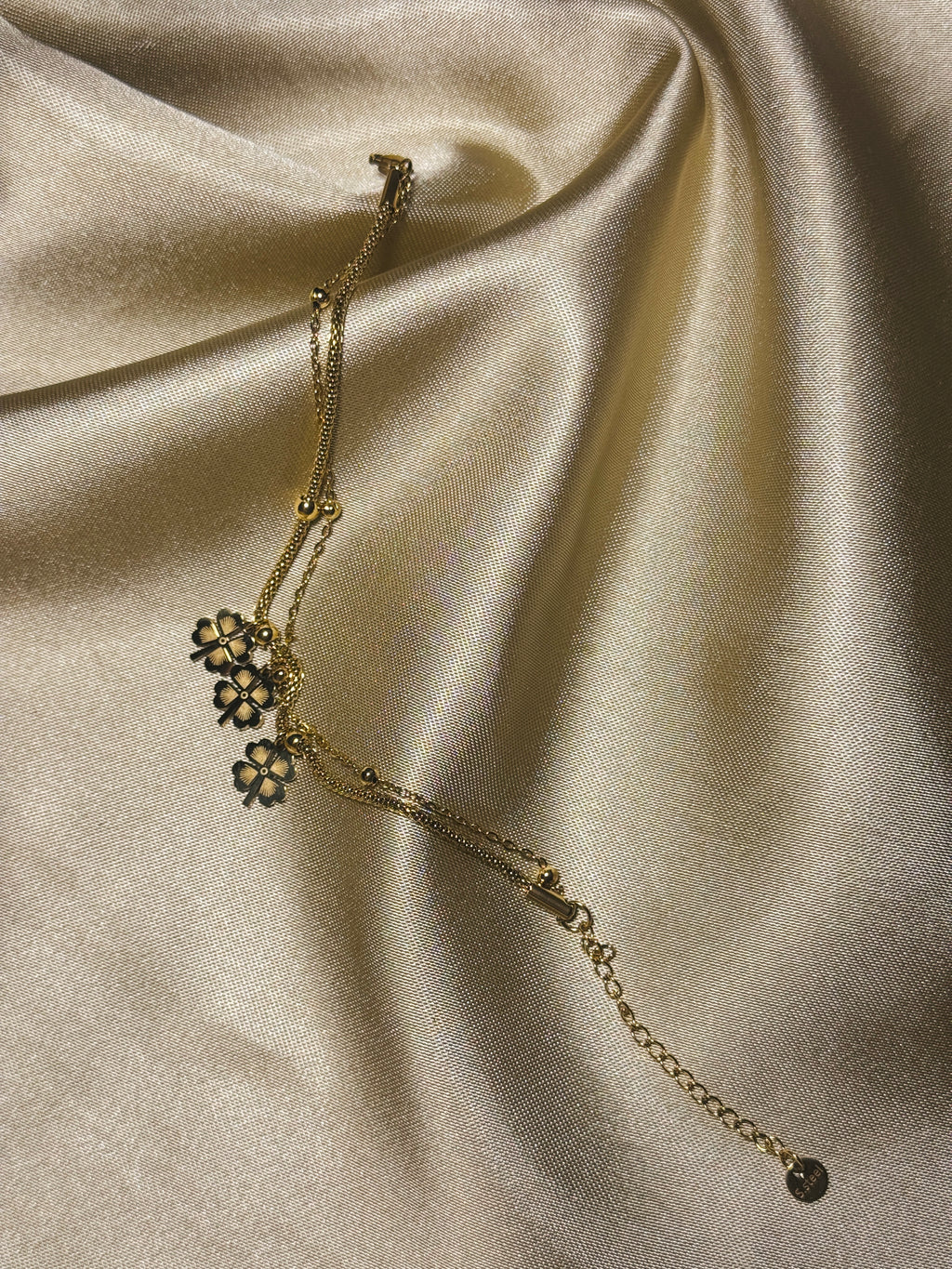 GcB01-Golden clover-Braclet