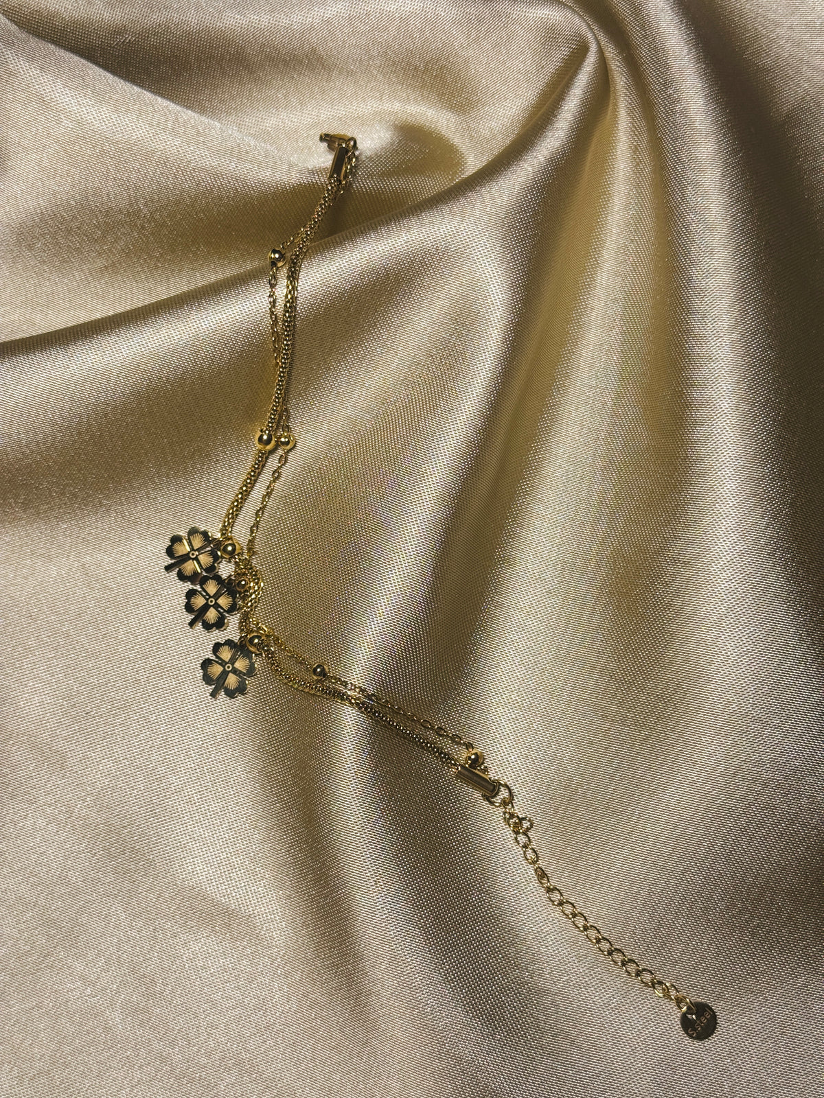 GcB01-Golden clover-Braclet