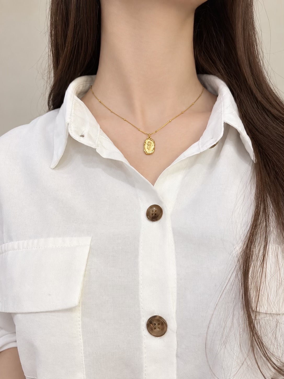 Golden Bosette Necklace